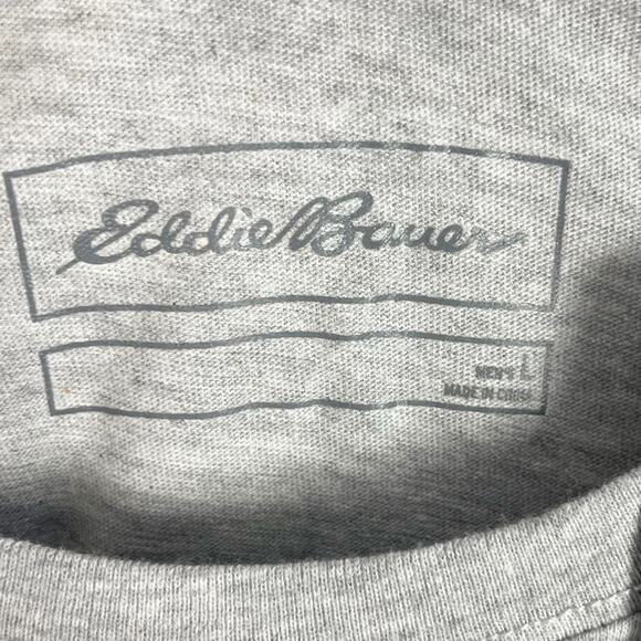 Eddie Bauer Mens T Shirt Short Sleeve Mountain Graphic NWT Large Gray - Picture 4 of 6